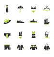 clothes icon set vector image
