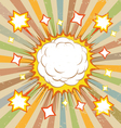 boom comic book explosion vector image vector image