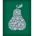 diamond pear vector image vector image