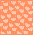 seamless pattern with abstract creative flowers vector image vector image