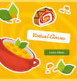 virtual classes learn more online courses website vector image