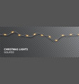 christmas lights isolated light led garland vector image