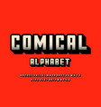 comical font vector image