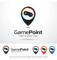 game point logo template vector image