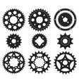 gear wheel icons set vector image