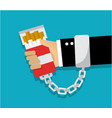 bad habit and cigarette addiction vector image vector image