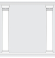 black and white line drawing doric order columns vector image