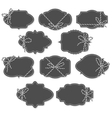 chalkboard vintage labels and frames vector image vector image