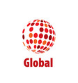logo globe vector image vector image