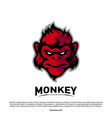 monkey gorilla esport gaming mascot logo template vector image