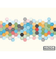 abstract honeycomb hexagon background vector image vector image