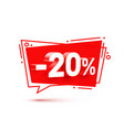 banner 20 off vector image