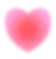 blurred soft pink heart shape vector image vector image