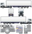 cargo semi truck vector image vector image