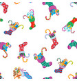 christmas socks pattern vector image vector image