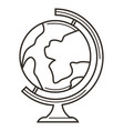 earth globe isolated icon planet geographical vector image