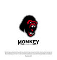 monkey gorilla esport gaming mascot logo template vector image vector image