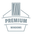 premium material logo gray monochrome style vector image