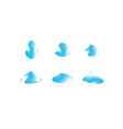 set of abstract modern graphic elements gradient vector image