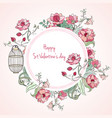 st valentine s day card vector image vector image