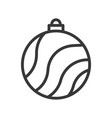 christmas ball bauble icon suitable for use vector image