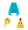 design cloak and clothes icon vector image