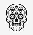 sugar skull icon day of the dead vector image vector image