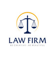 lawyer and attorney logo vector image