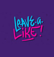 like label sign logo hand drawn brush lettering vector image