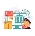 financial digital open banking platform vector image vector image
