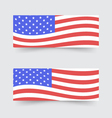 usa flag banners vector image