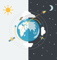 abstract global modern transport scheme vector image vector image