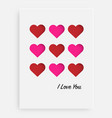 cut the heart on the paper and a white background vector image
