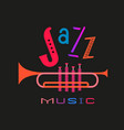 international jazz music day colorful fancy icon vector image