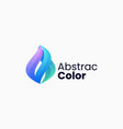 logo abstract gradient colorful style vector image vector image