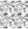 pattern with sale labels vector image vector image