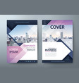 annual report brochure flyer book cover template vector image vector image