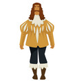 man or prince in vintage baroque style clothes vector image