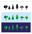 mini trees vector image