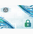 protection concept protect mechanism system vector image