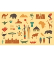traditional symbols of africa vector image