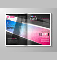 brochure template flyer design or depliant cover vector image