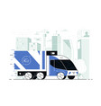 delivery service truck vector image