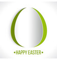 happy easter greeting abstract origami vector image