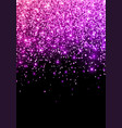 pink violet sparkling scattered glitter flyer vector image vector image