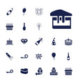22 celebrate icons vector image vector image