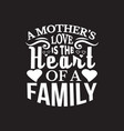 mothers day lettering typographic quotes design vector image