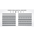 greek ornament border vector image