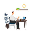manager at work vector image vector image