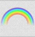 rainbow isolated on transparent background vector image